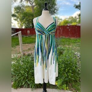 Calvin Klein Multicolor Striped Dress